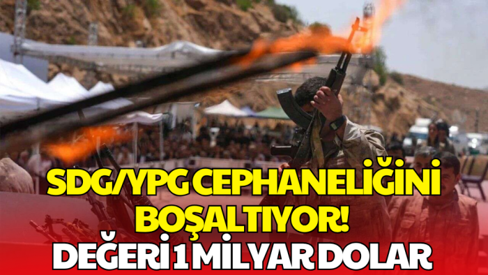 SDG/YPG Cephaneliğini Boşaltıyor! Silahların Değeri 1 Milyar Doları Bulabilir